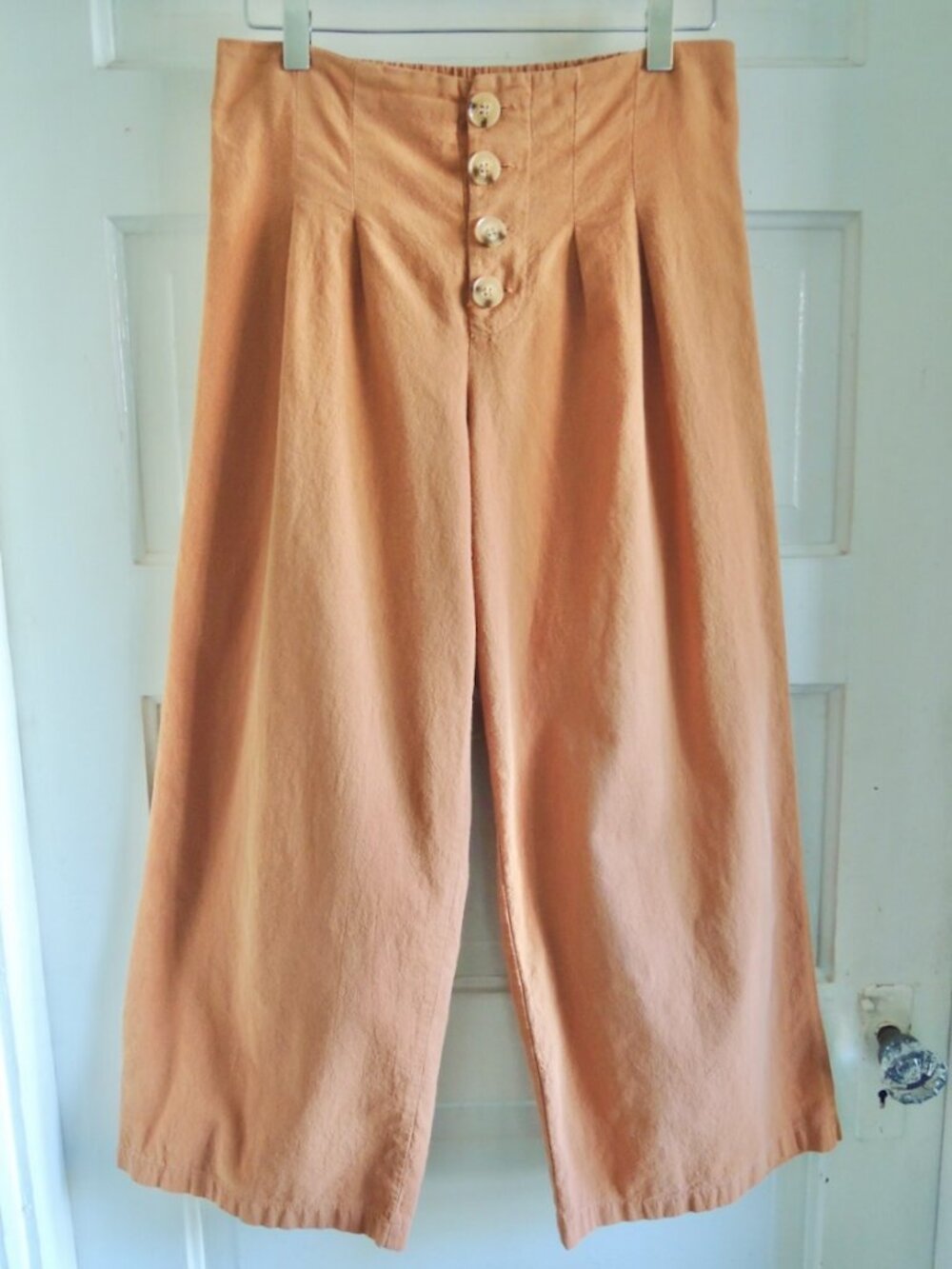 Urban Romantics Sienna Wide Leg Cropped Cotton Pants S